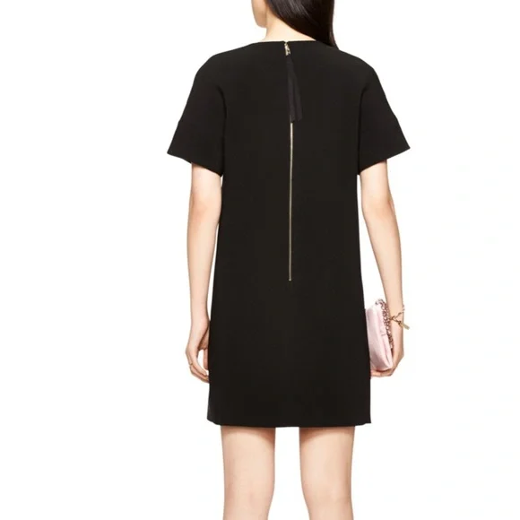 New Kate Sapde embellished Shift dress black Size 8